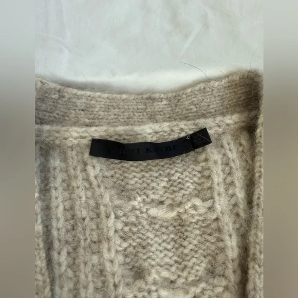 Jenni Kayne Cocoon Cable Cardigan Oatmeal XXS - Picture 11 of 13